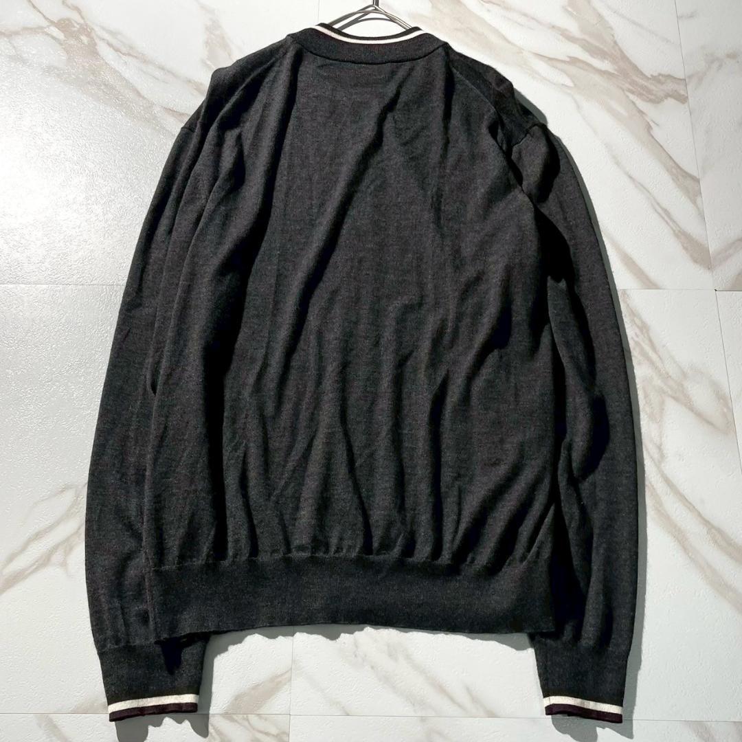 24aw 美品　エルメス　カシミヤ　シルク　ブルゾン　カーディガン　グレー　XL