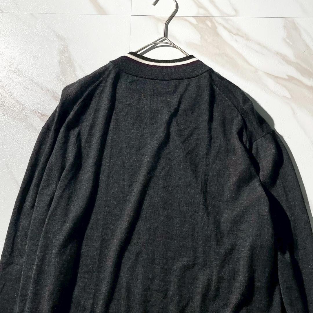 24aw 美品　エルメス　カシミヤ　シルク　ブルゾン　カーディガン　グレー　XL