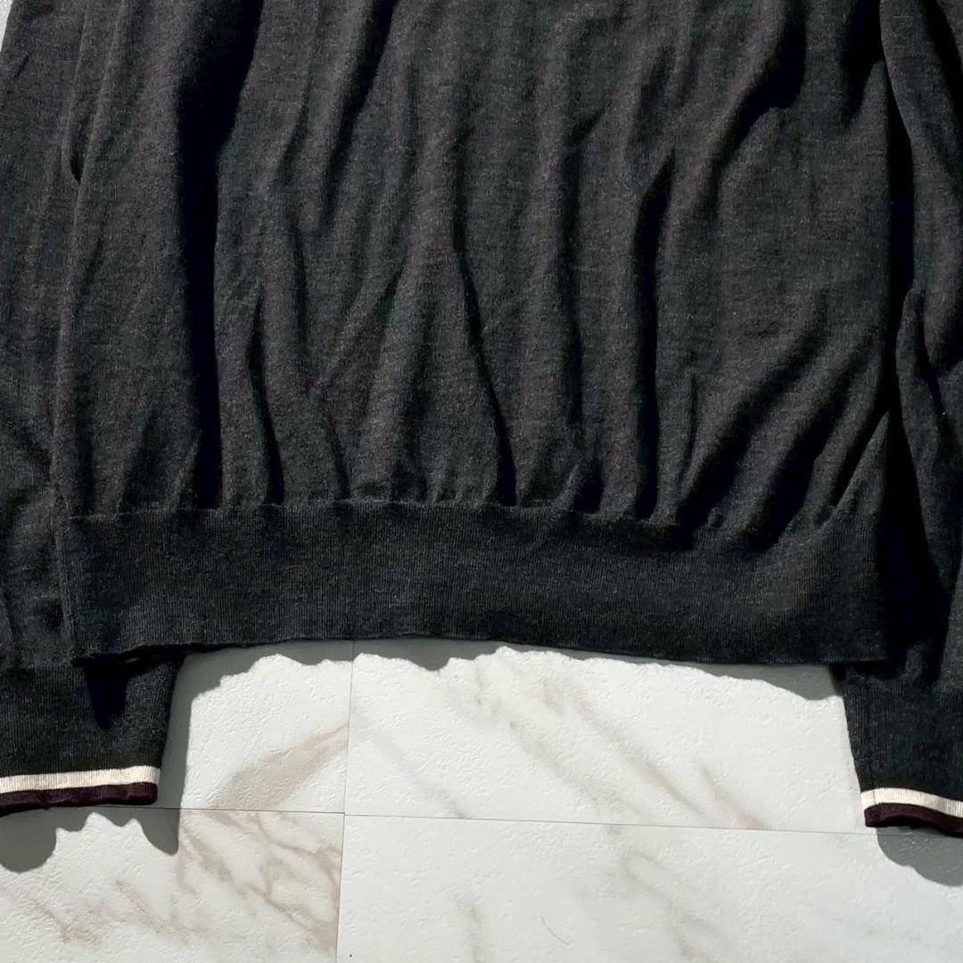 24aw 美品　エルメス　カシミヤ　シルク　ブルゾン　カーディガン　グレー　XL