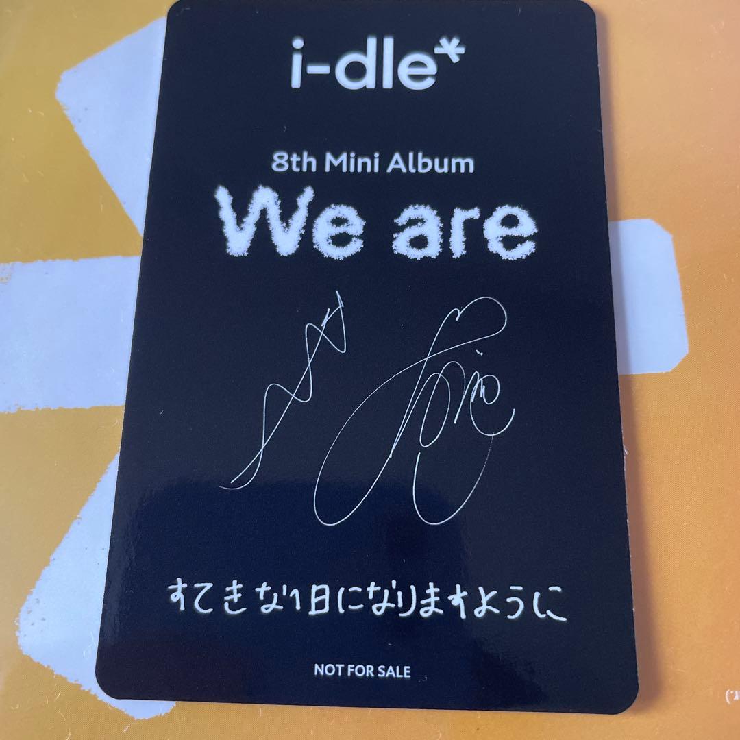 i-dle ミンニ　we are タワレコ ワーナー 4形態 特典 トレカ