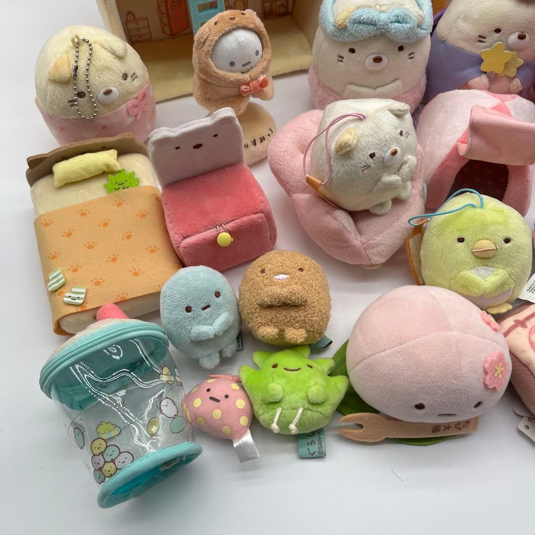 【大量】すみっコぐらし ぬいぐるみ＆おうち まとめ売り ４３個 家具 ハウス