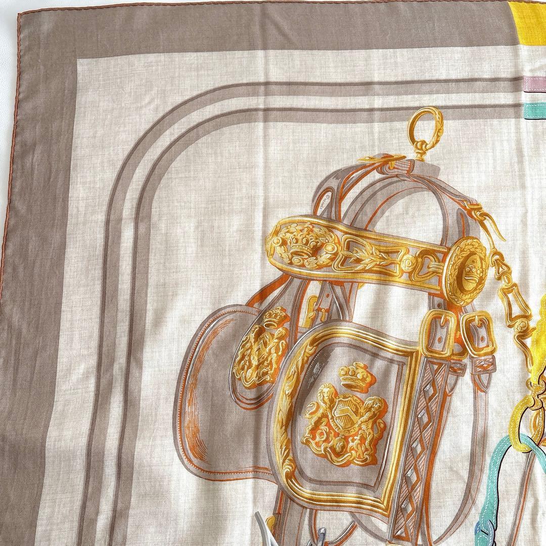 美品 エルメス HERMES カレジェアン140 ブリッド ドゥ ガラ 箱付