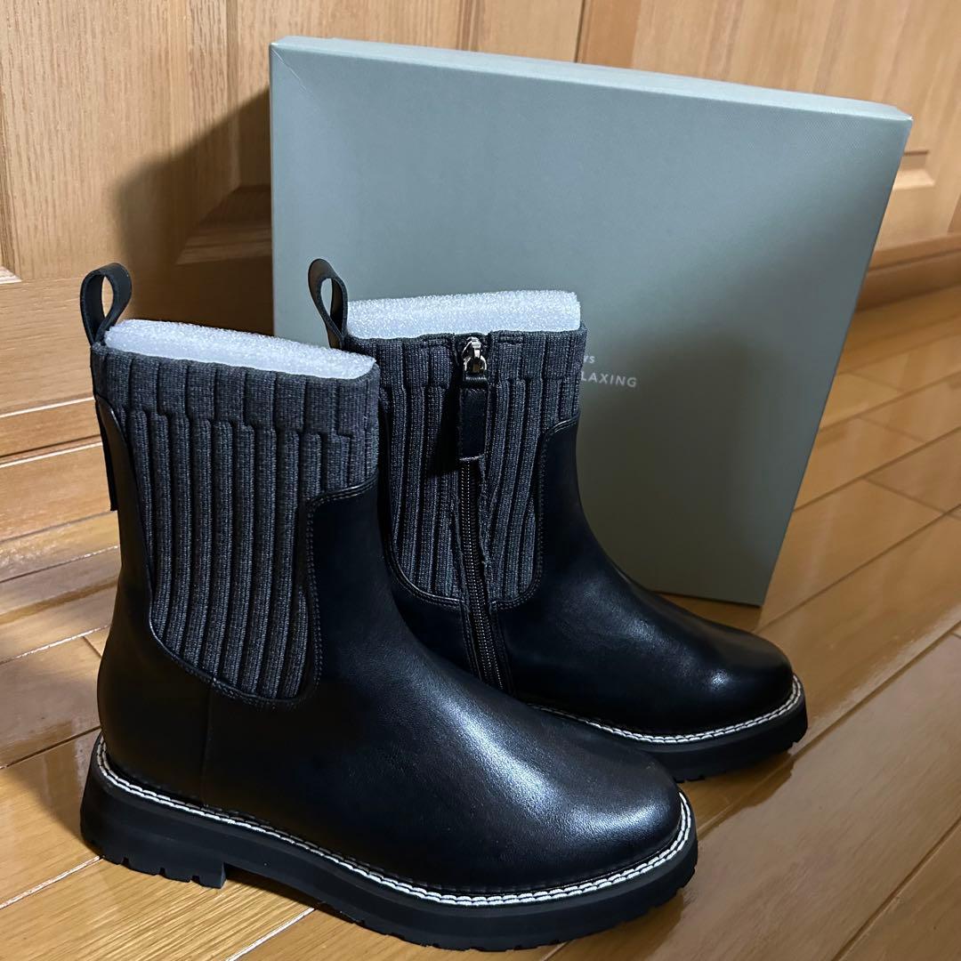 なおみん✴︎【新品】グリーンレーベルリラクシング　サイドゴアブーツ Mサイズ