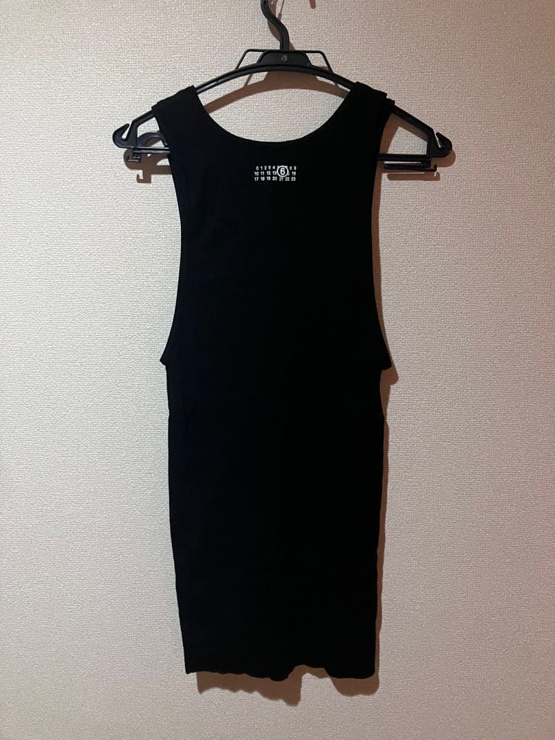 トップス M supreme mm6 hanes tank top black