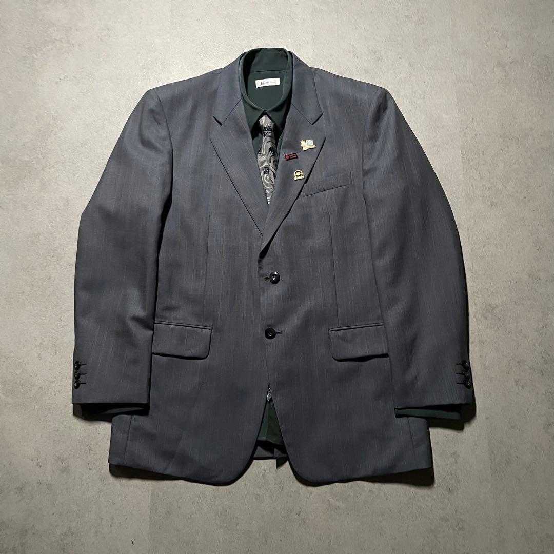 【vintage】4点セット　セットアップ シングルスーツ カジュアル　くすみ色