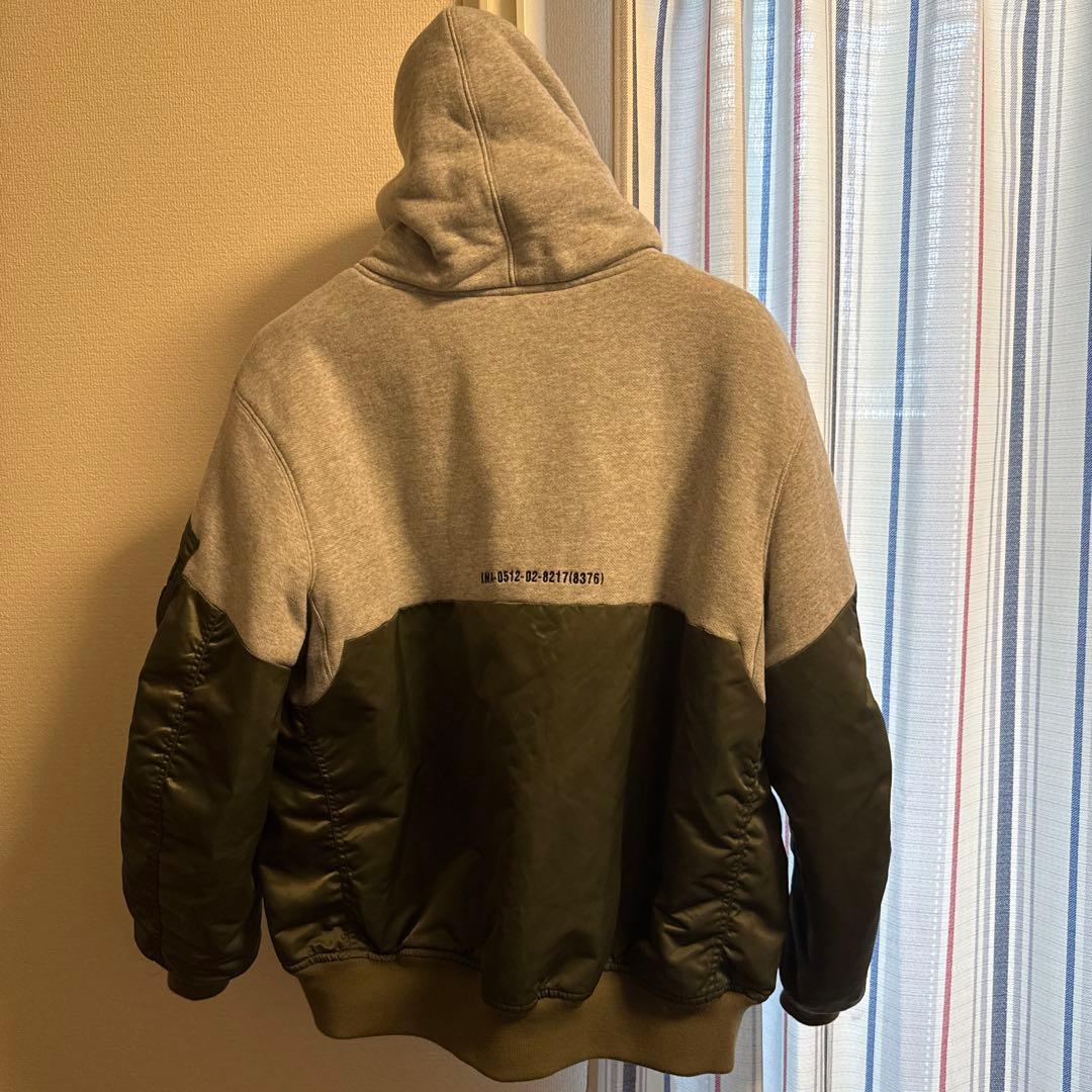 Kiema キーマ L メンズ ミリタリー MA-1 HOODIE sacai