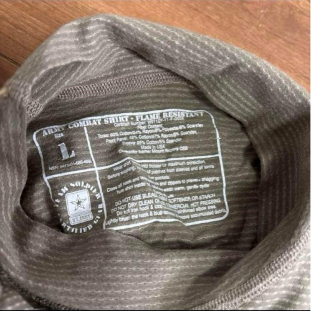 タグ付き　未使用品　米軍　実物ARMY COMBAT SHIRT LARGE