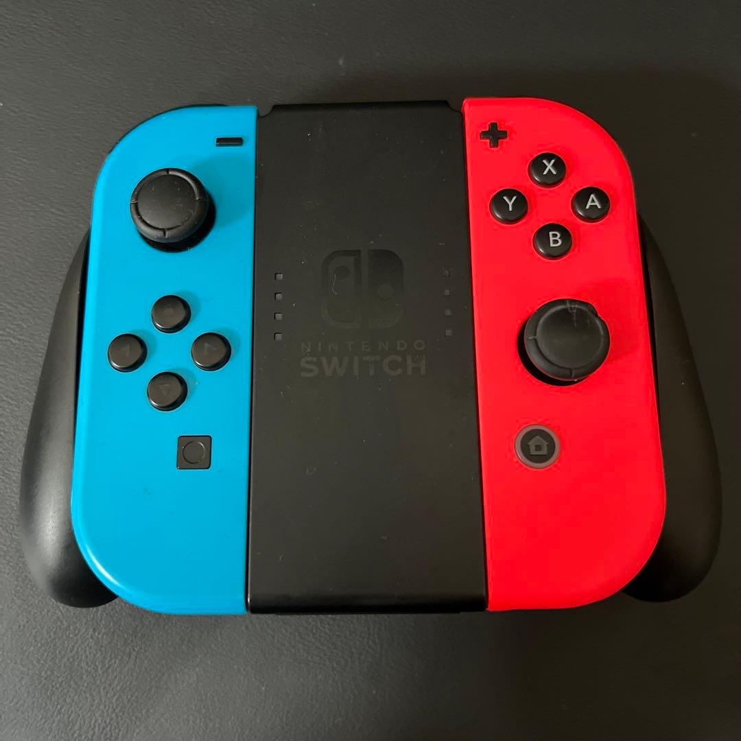 【美品/バッテリー強化版/箱付き】Nintendo Switch 本体 青/赤