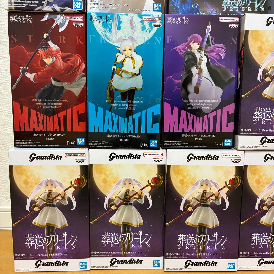 葬送のフリーレン フィギュアまとめ売り、MAXIMATIC、ESPRESTO他