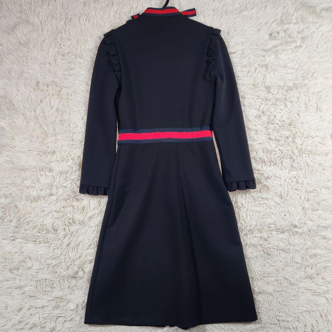 未使用級 極美品 GUCCI ジャージーワンピース シェリーライン ボウタイ