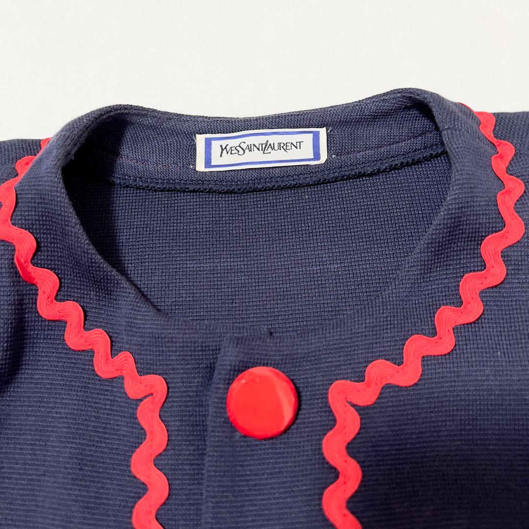 Yves Saint Laurent カーディガン ニット 半袖 ヴィンテージ