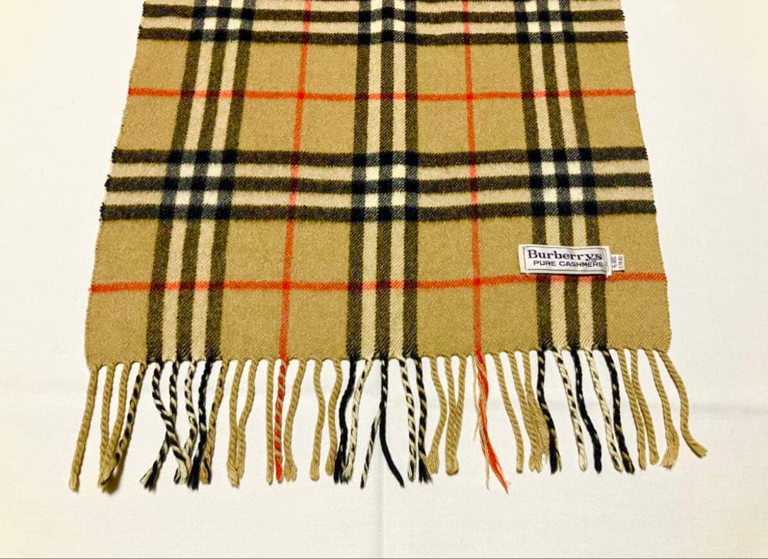 Vintage Burberrys バーバリーズ 100% カシミア マフラー