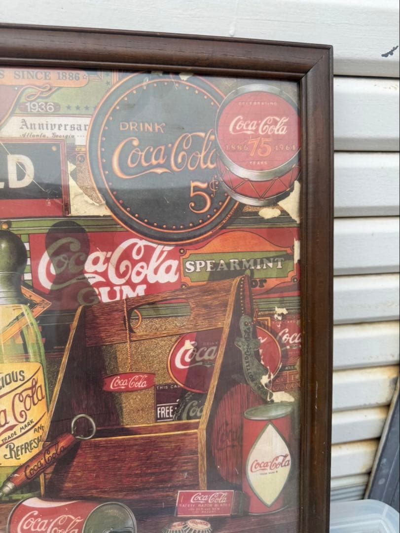 ヴィンテージ風 Coke brandMIRROR インテリアレトロ 限定品