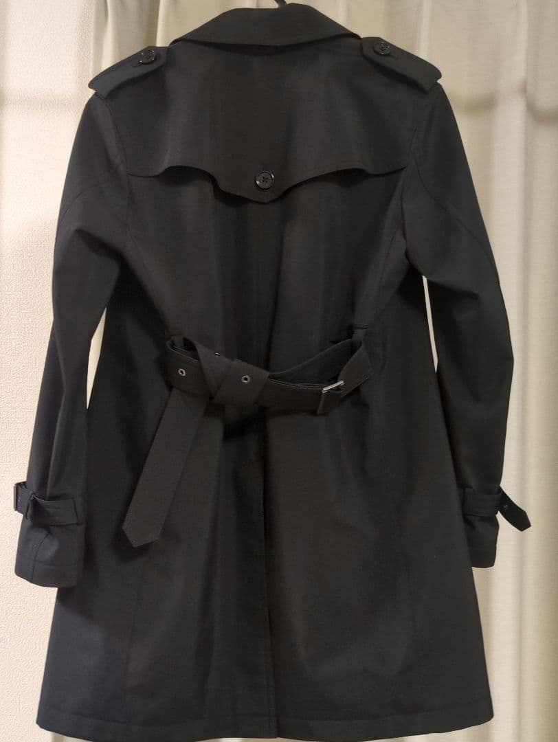 BURBERRY バーバリー レーベル トレンチコート 黒　ライナー付 Mサイズ