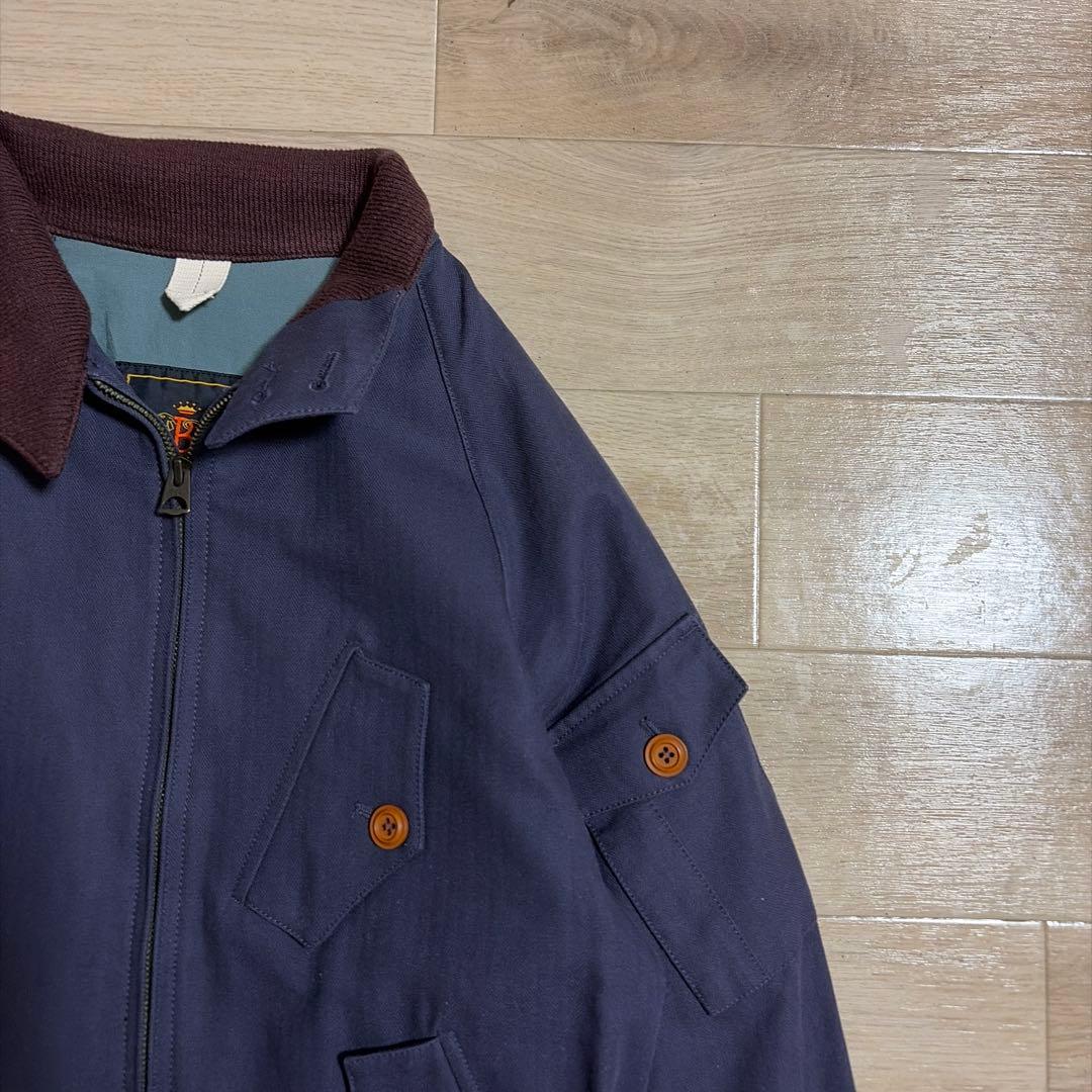BARACUTA バラクータ スイングトップ ブルゾン ネイビー 34