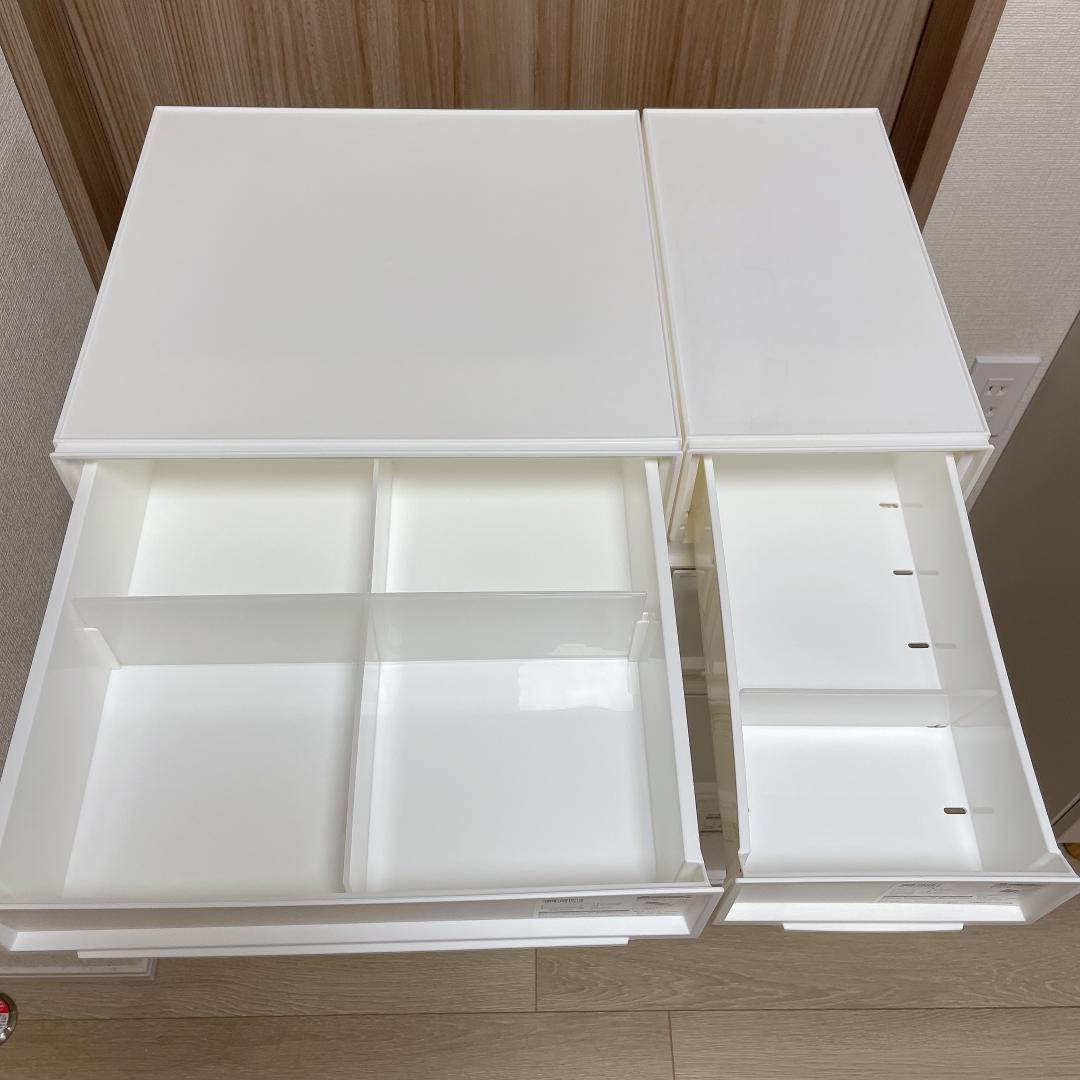 【美品】ニトリ　マルチ収納　ボックスセット　組み合わせ　収納引き出し