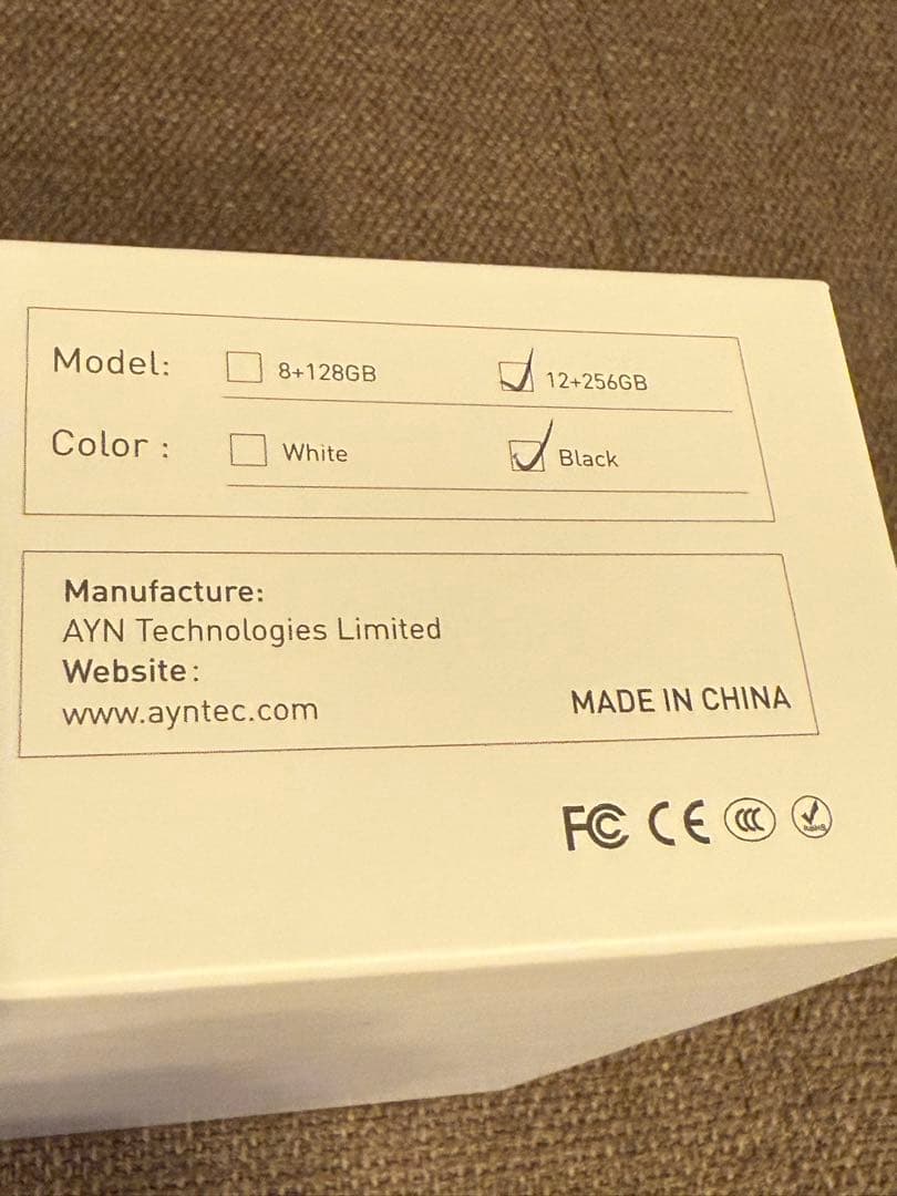 新品未使用AYN odin2 mini pro 12gb 256gb Black