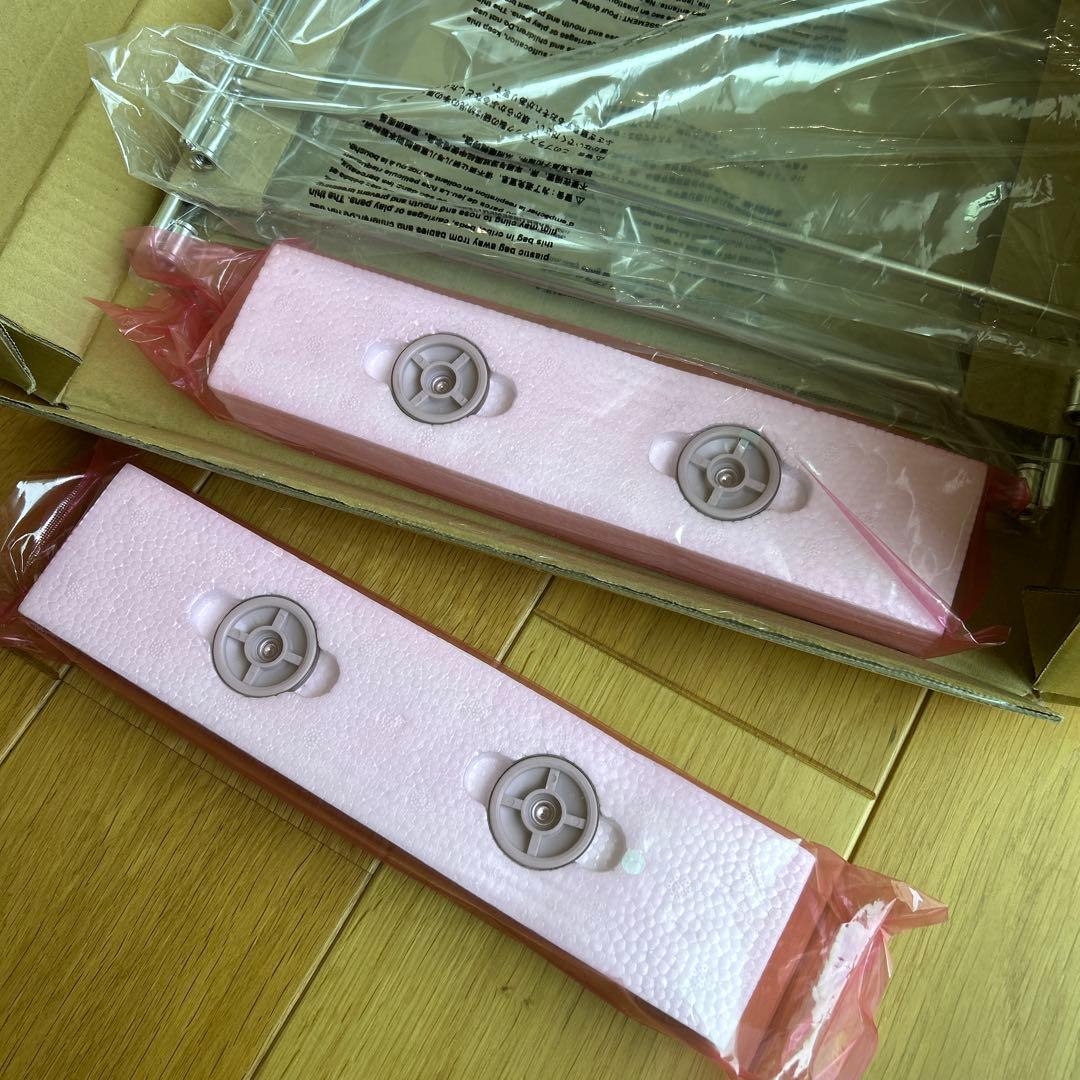 新品【２点セット】ステンレスユニットシェルフ　ステンレス追加用帆立　小