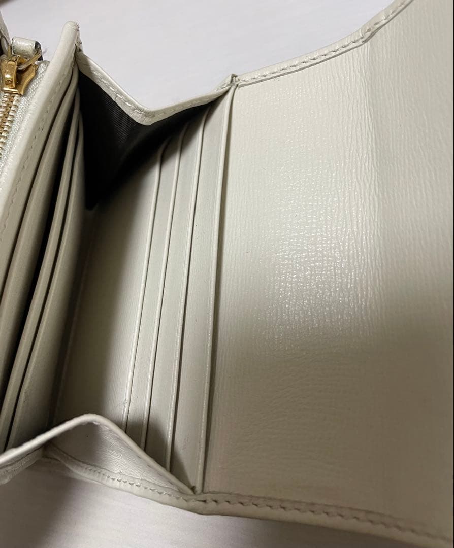 GUCCI グッチ ホースビット GGキャンバス 財布 アイボリー