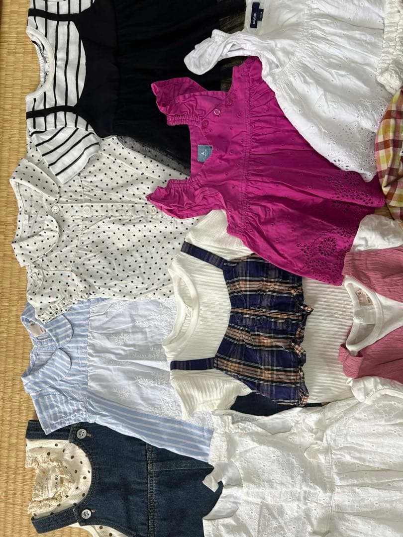 女の子服まとめ売り16点 80 90 ラルフローレン GAP プティマイン….
