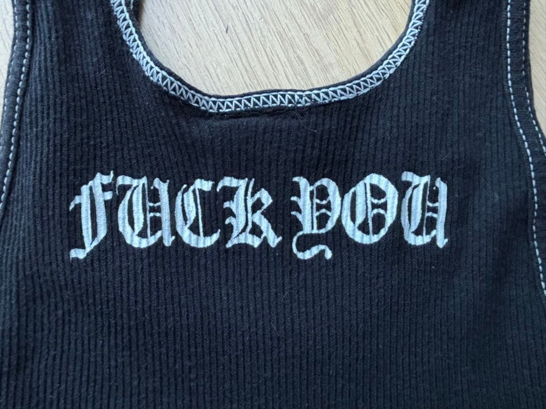 CHROME HEARTS クロムハーツ タンクトップ FUCK YOU S