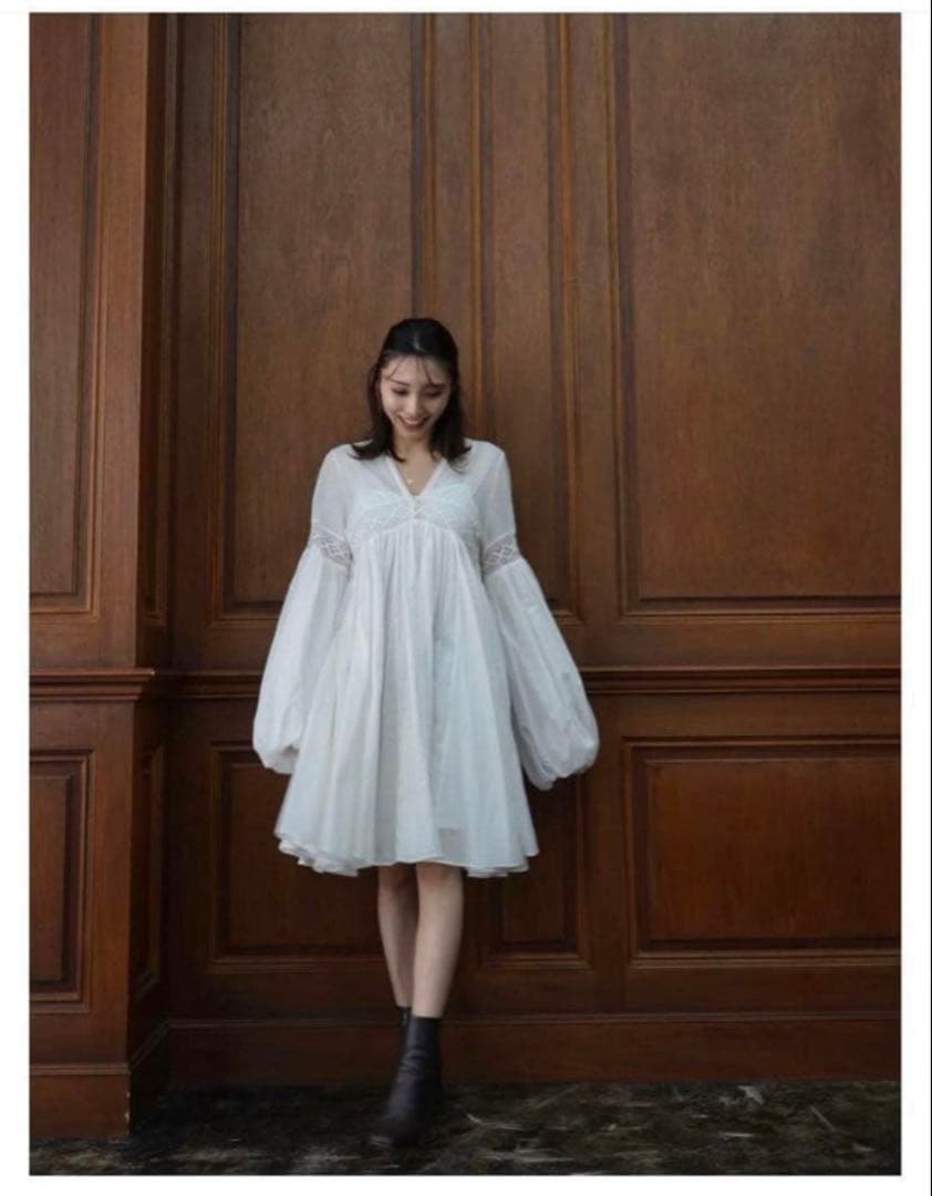 限定値下　laubeblanc Yoke Lace Volume dress