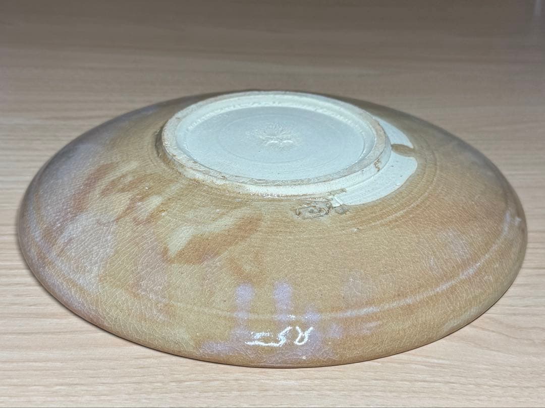 萩焼 泉流山 吉賀大眉 皿 平鉢 共箱 栞 陶器 #0703014
