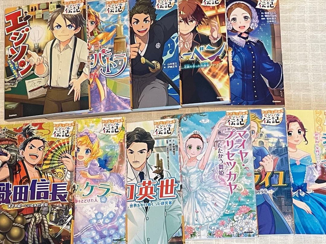 やさしく読めるビジュアル伝記　セット　１１セット