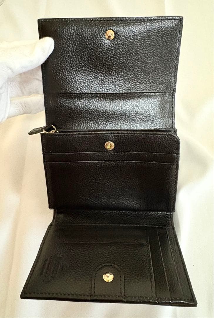 【極美品】Vivienne Westwood ブラック三つ折り財布ブラック箱付き