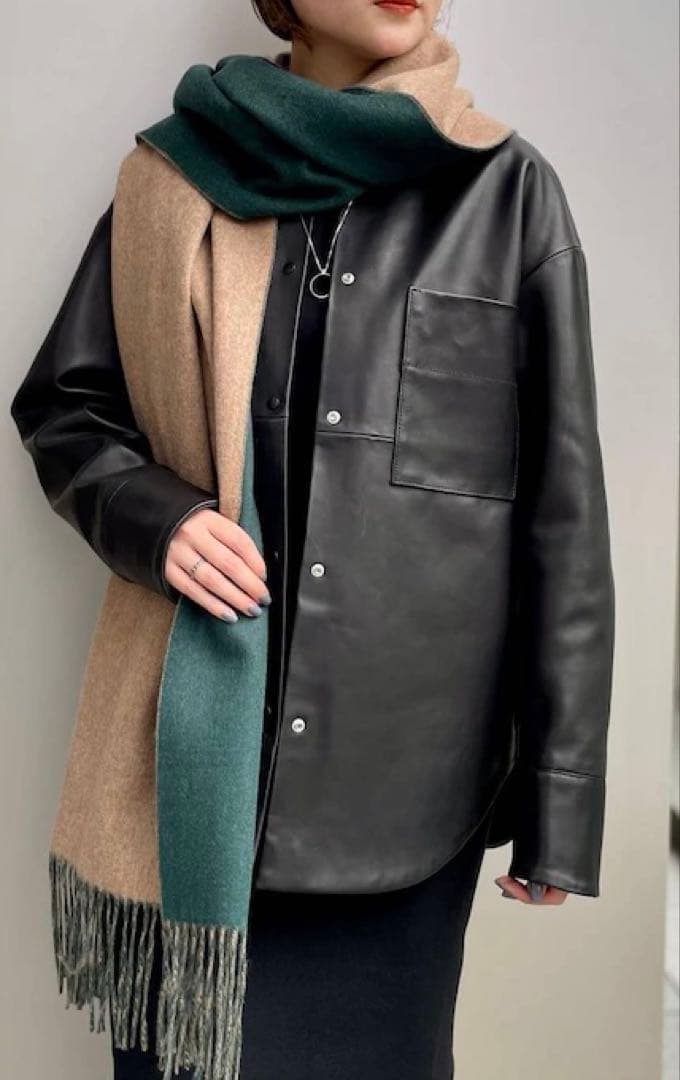 新品未使用タグ付き⭐︎アソースメレ　カオス別注　カシミヤリバーシブルストール