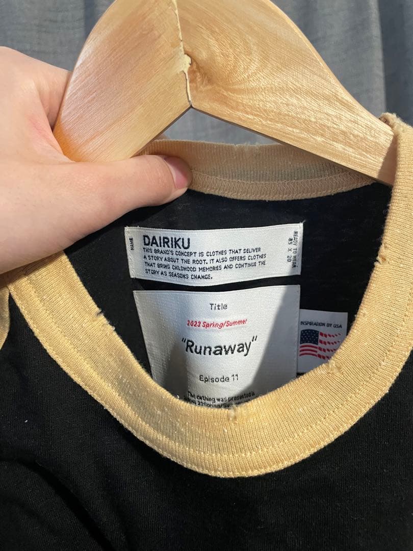 [タグ付き未使用] DAIRIKU 23SS No-sleeve T