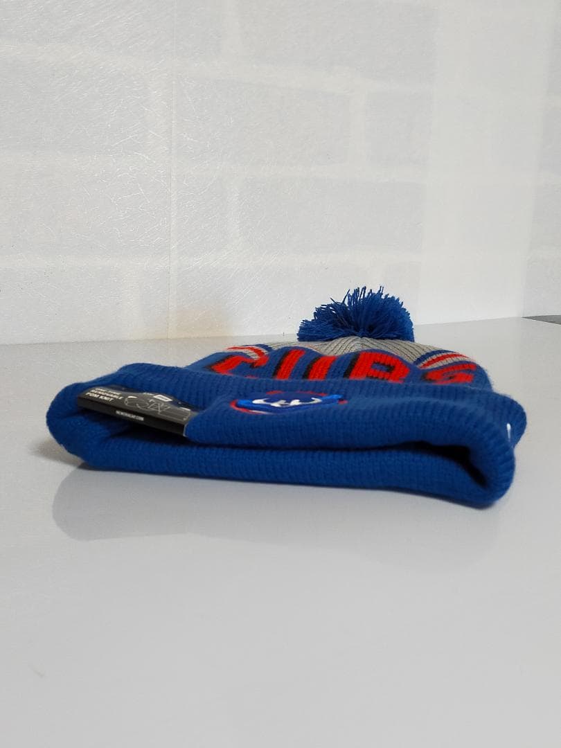 シカゴ・カブス　NEW ERA　ニット帽　ポンポン　オールドロゴ
