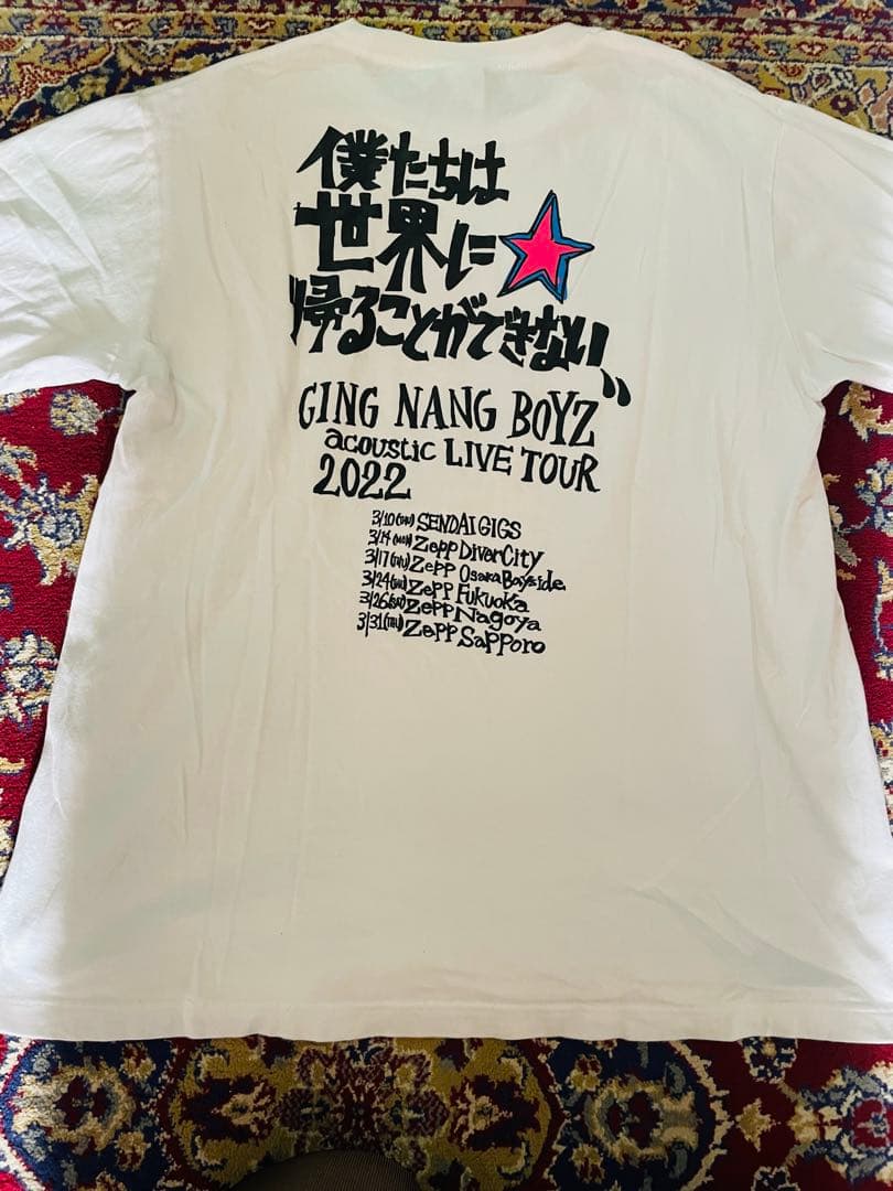 銀杏BOYZ×Jun Inagawa Tシャツ 2022白　XL