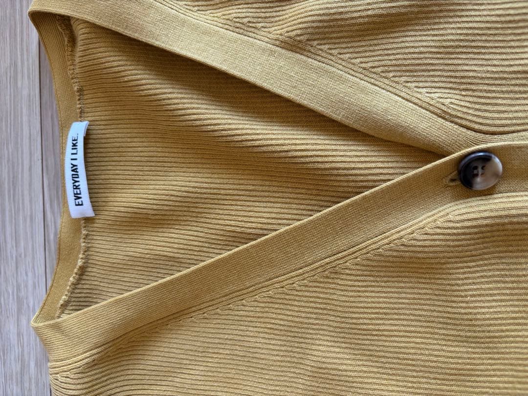 【美品】Deuxieme Classe RIB Vネック　カーディガンセット