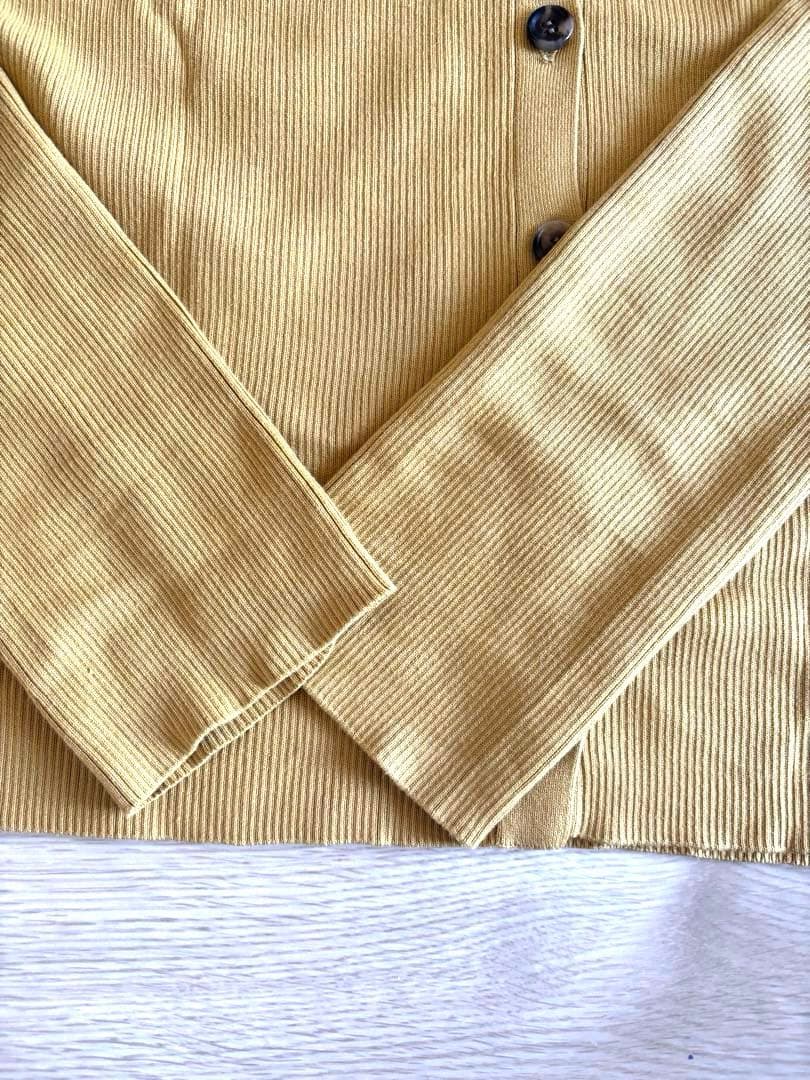 【美品】Deuxieme Classe RIB Vネック　カーディガンセット