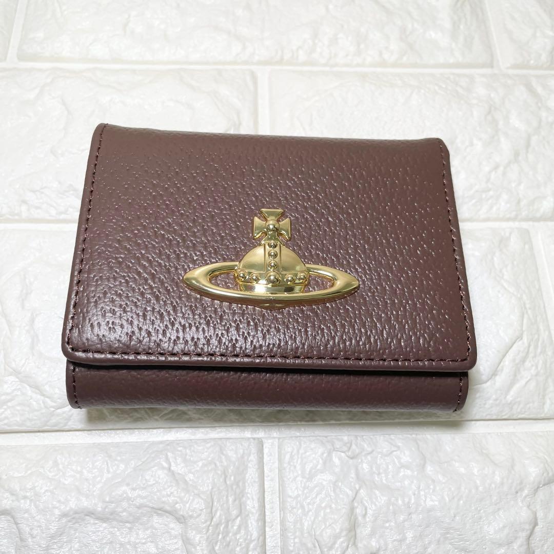 【新品・未使用】Vivienne Westwood 3つ折り財布 ブラウン