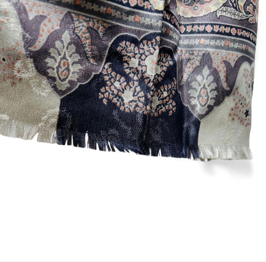 【美品】ETRO ショール ペイズリー柄 大判 マルチカラー 高級素材