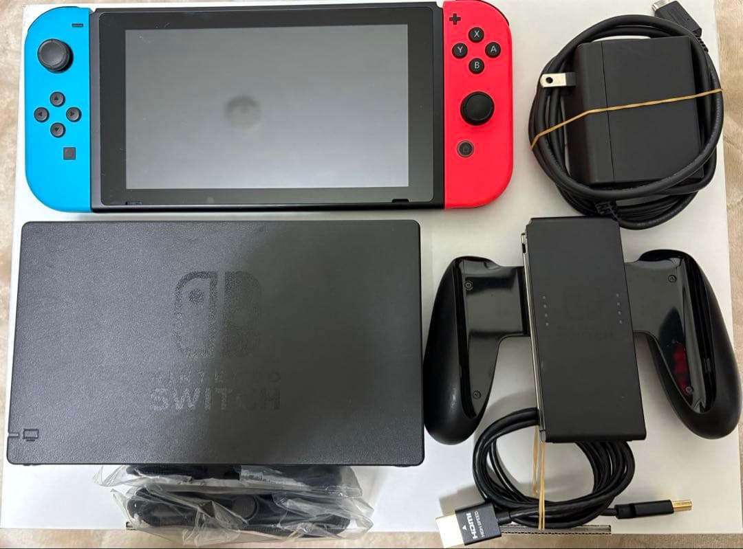 Nintendo Switch ネオンブルー・ネオンレッド 美品バッテリー強化版