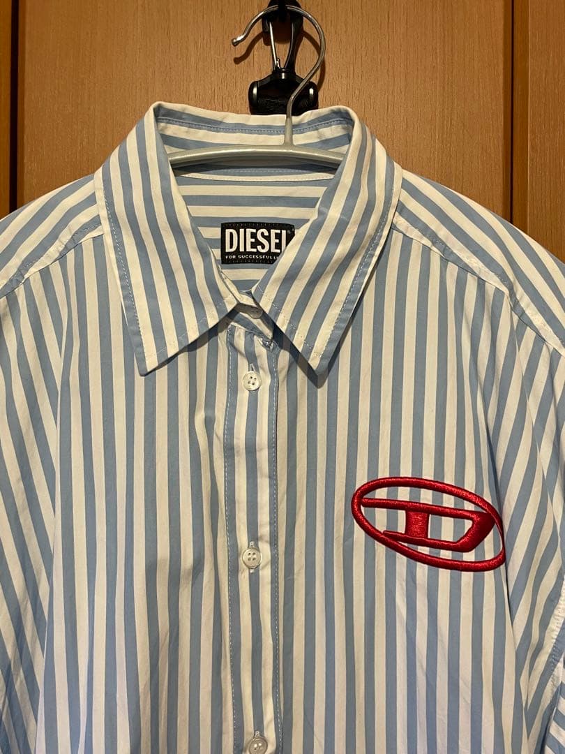 DIESEL ディーゼル ストライプ シャツ ワンピース