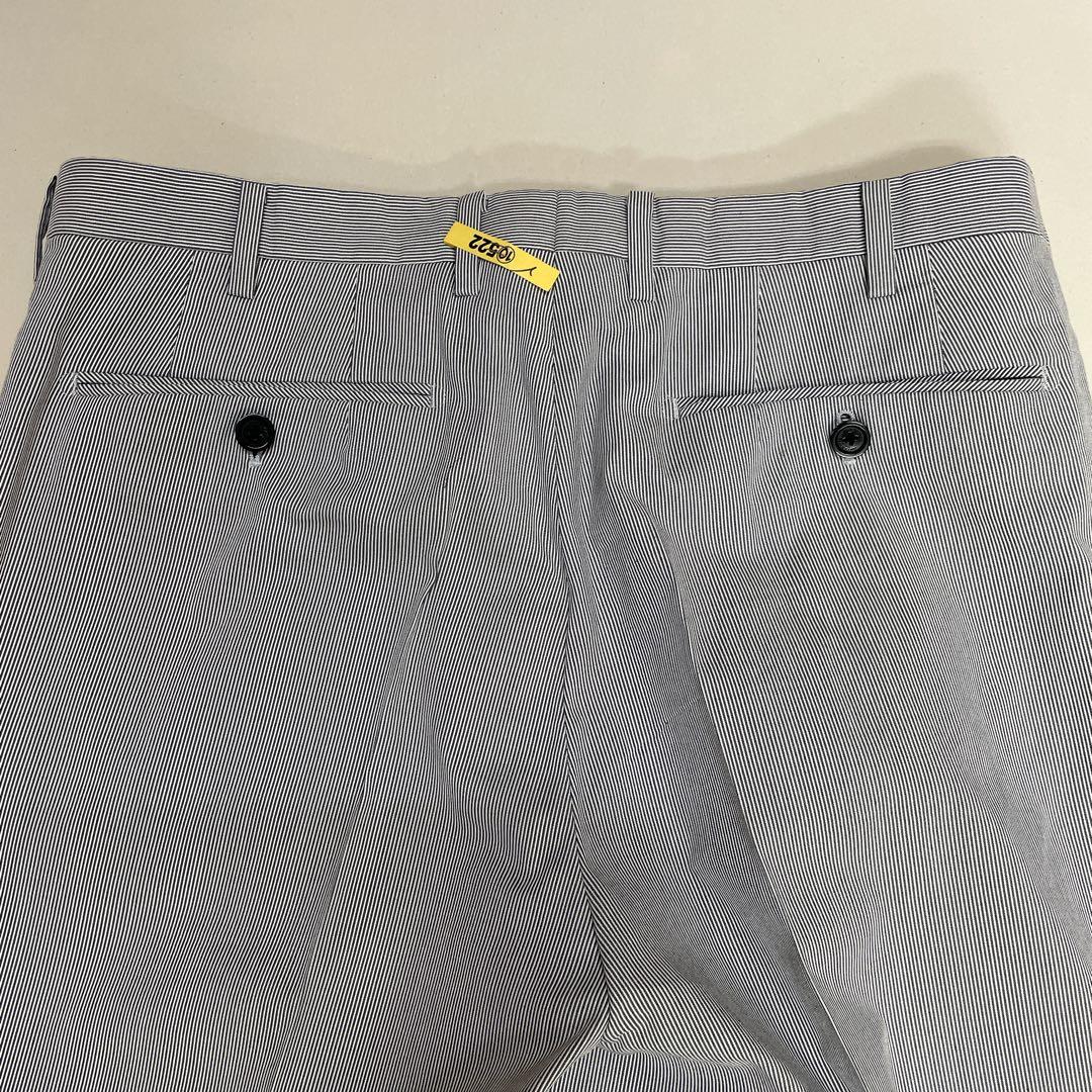 【超美品】BurberryBlackLabelグレー ストライプ柄 セットアップ