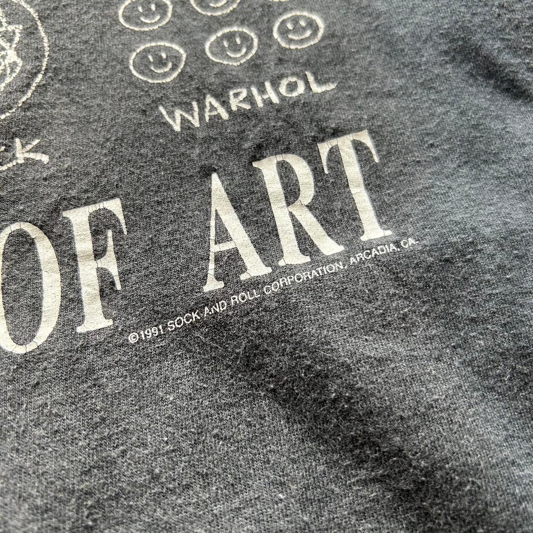 90's \" HISTORY OF ART \" s/s tee・USA製