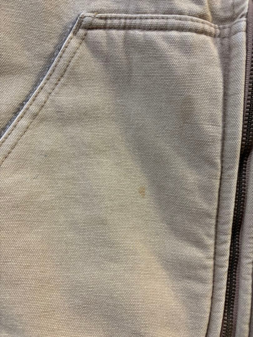 Carhartt ベージュ ジッパーベスト 2XL