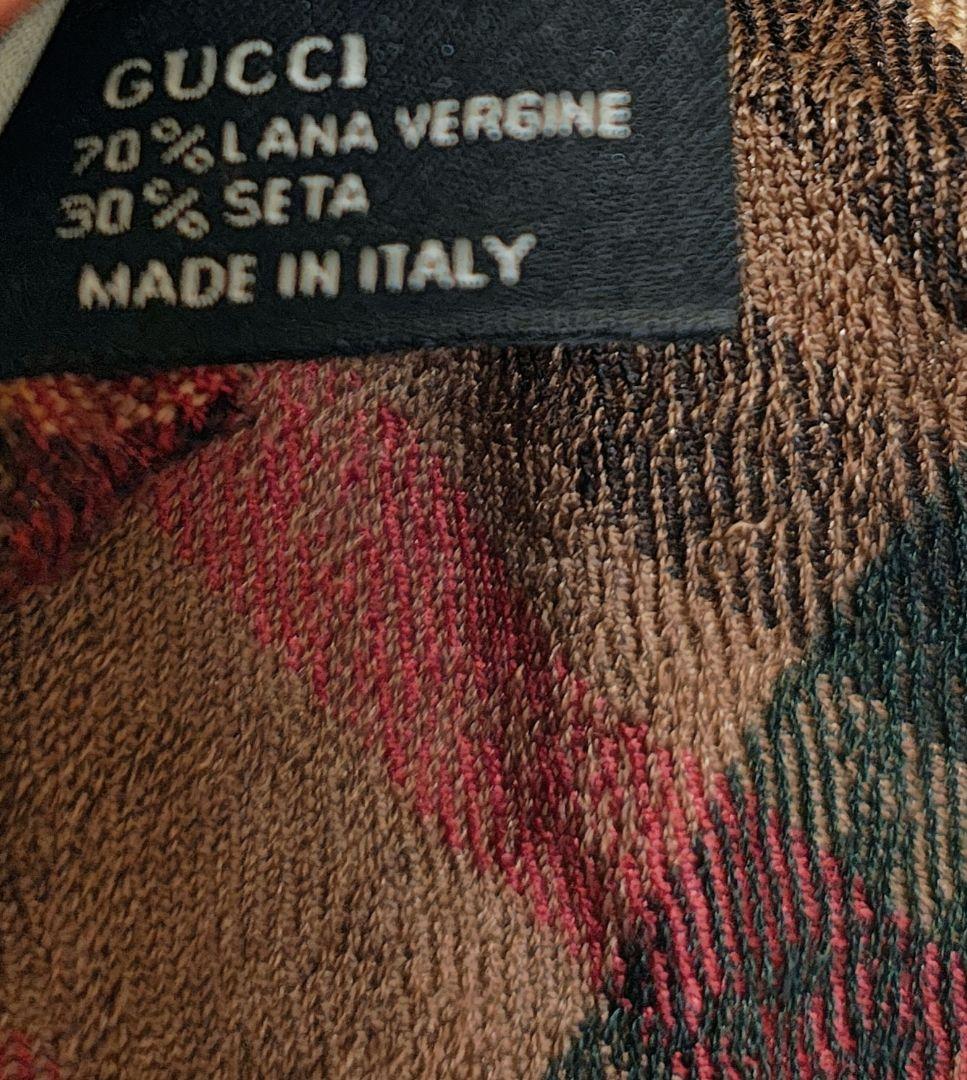 GUCCI アフガンストール　マフラー