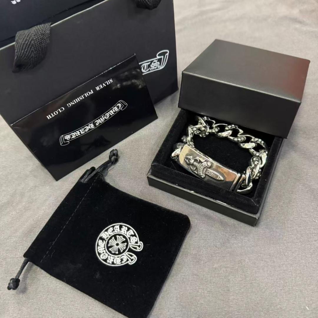 極美品 クロムハーツ ブレスレット 剣