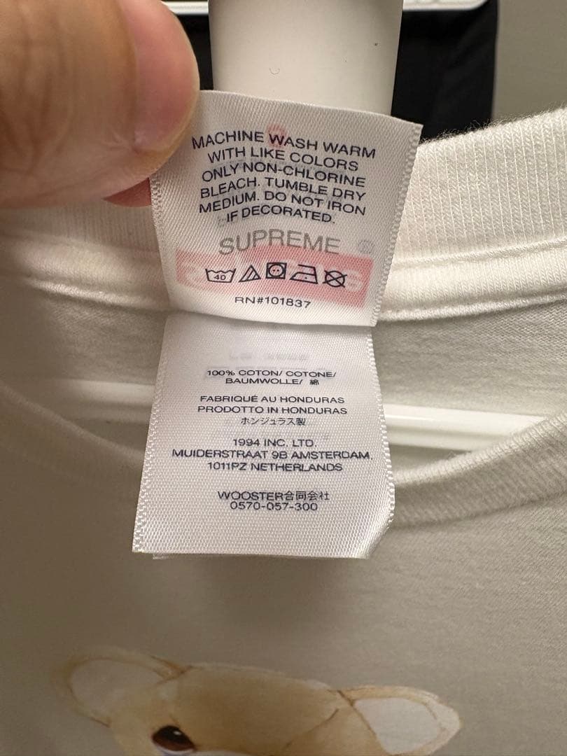 Supreme Bear Tee White Sサイズ