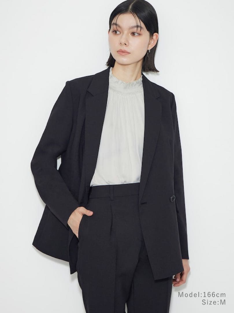 ✨美品✨PLST ダブルジャケット プレミアムオックス・マシンウォッシャブル S