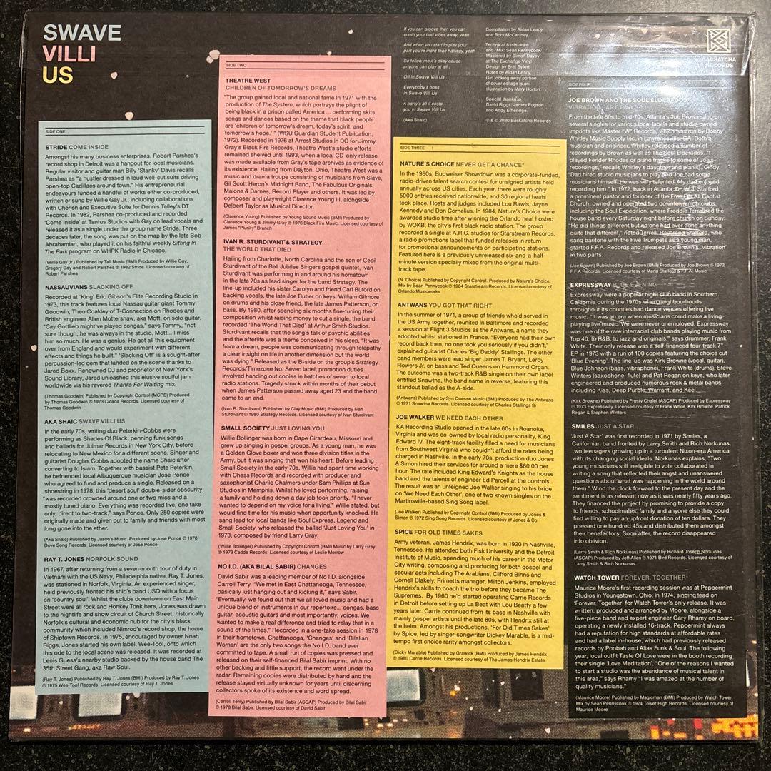 洋楽 SWAVE VILLI US INDEPENDENT SOUL 1971-84