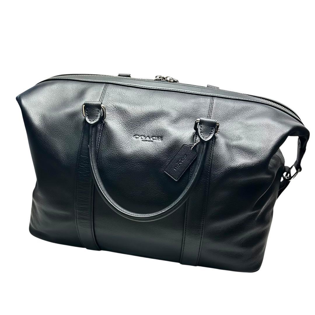 極美品 COACH コーチ　ボストンバッグ　2way レザー　ブラック　大容量