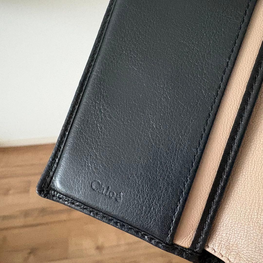 Chloe クロエ 三つ折り財布 ブラック