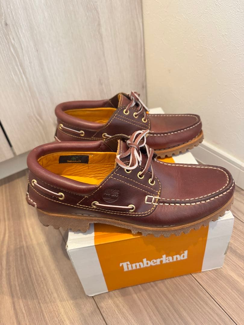 Timberland 3EYE バーガンディ デッキシューズ